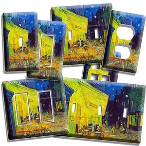 VINCENT VAN GOGH FRENCH ARLES CAFE PAINTING LIGHT SWITCH OUTLET WALL PLATE COVER - Picture 1 of 30