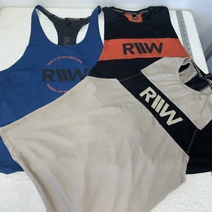 3 Ryderwear Tank Top Men's Stringer Muscle Gym Training Workout Large - Picture 1 of 5