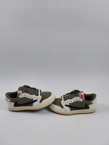 Travis Scott x Air Jordan 1 OG SP Low Reverse Olive/Medium Olive Ps Size 12c - Picture 1 of 8