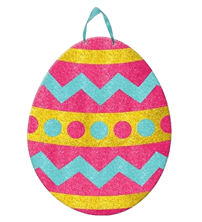Letrero especial de huevo de Pascua Amscan Egg-stra con cinta colgante decoración de fiesta, Mul Foto 1 de 1