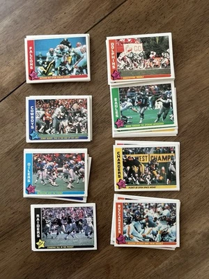 1985 Fleer Team Action complete 88 card football set Excellent Condition - Image 1 of 2