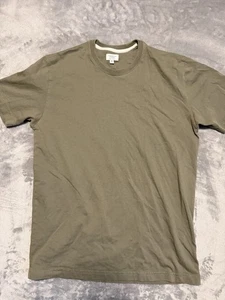 Tomorrows Laundry Men Shirt M Classic Essential Tee Crew Tshirt Olive Green - Picture 1 of 5