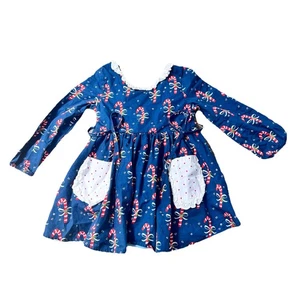 Vestito da festa di Natale in canna di caramelle per bambina Sweet Honey 4T - Foto 1 di 6