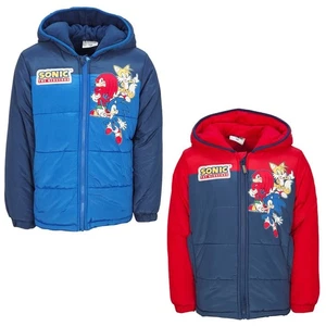 Sonic The Hedgehog Niños Chaqueta de invierno Niño Chaqueta con capucha T. 92 a 128 - Imagen 1 de 9