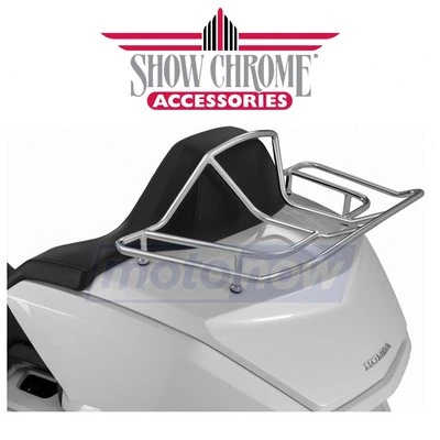 Show Chrome Deluxe Trunk Luggage Rack for 2006-2017 Honda GL1800HP Gold Wing yq Foto 1 de 4