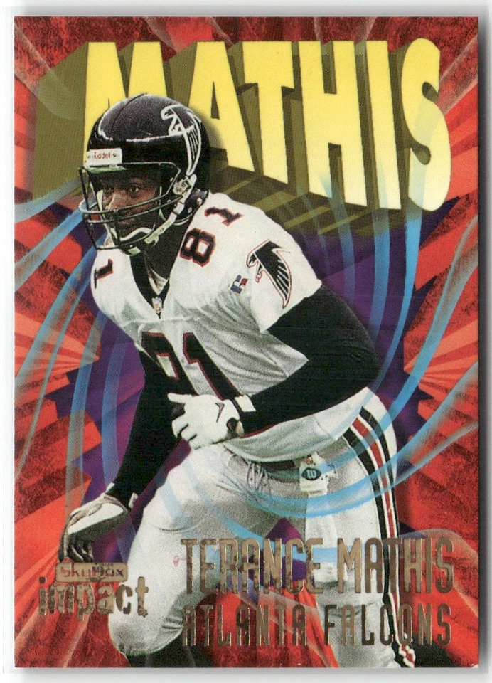 1997 SKYBOX IMPACT TERANCE MATHIS ATLANTA FALCONS #188 - Image 1 of 3