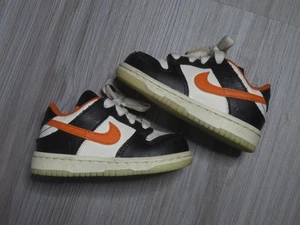 Nike Dunk Low Premium Halloween TD Shoe Size 5c Orange DM0717-100 Preowned - Picture 1 of 6