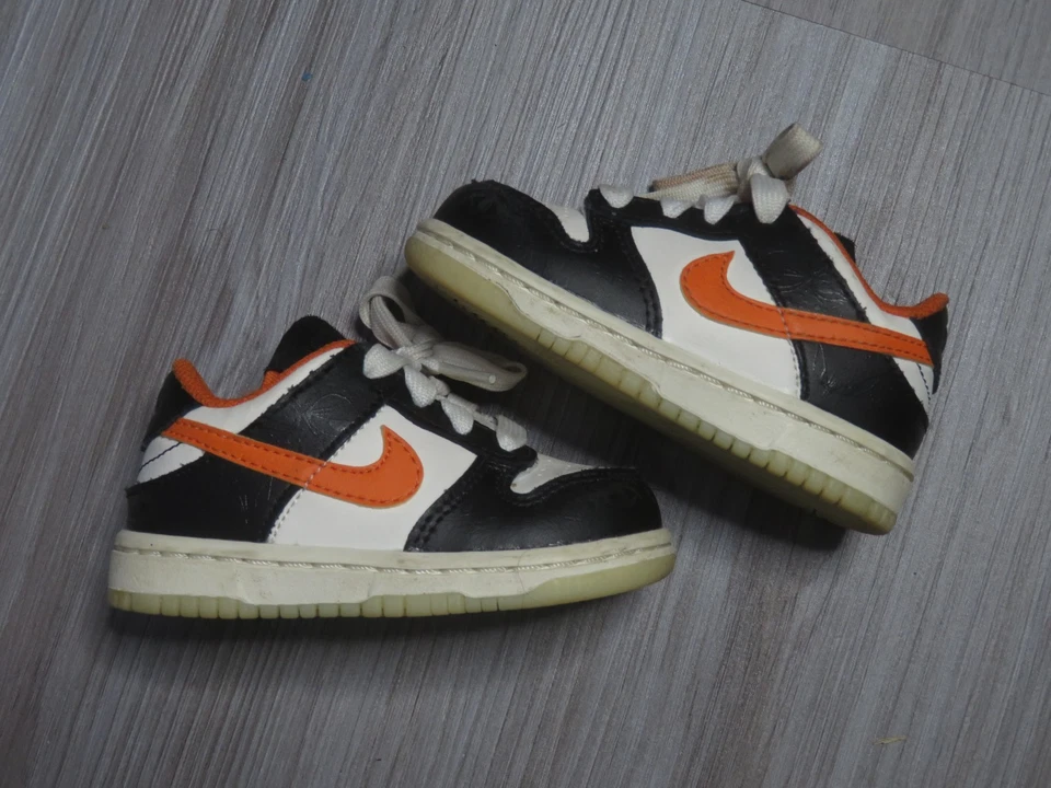 Zapato Nike Dunk Low Premium Halloween TD Talla 5c Naranja DM0717-100 Usado Foto 1 de 4