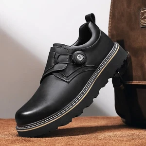 Britische Retro Herren Slipper Halbschuh Freizeit Business Plateau Schuhe Dicke Sohlen - Bild 1 von 9