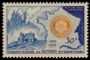 FRANCE 741 - Rotary International 50th Anniversary (pc26918) - Picture 1 of 1