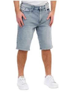 TRUE RELIGION Herren RICKY FLAP Relaxed Straight Denim SHORTS 36x12 700484 Neu mit Etikett - Bild 1 von 6