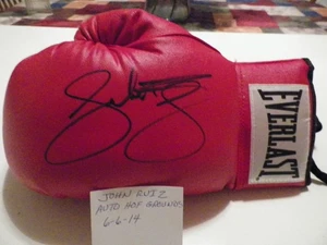 JOHN RUIZ -BOXER AUTHENTIC AUTOGRAPHED EVERLAST BOXING GLOVE 6-6-14 - Picture 1 of 1