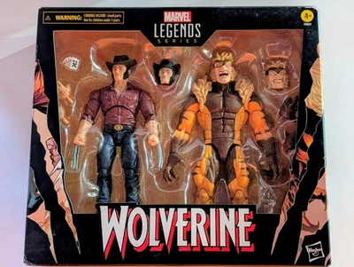X-Men Marvel Legends Logan Sabretooth Wolverine 50º Paquete de 2 HASBRO NUEVO SELLADO Foto 1 de 4