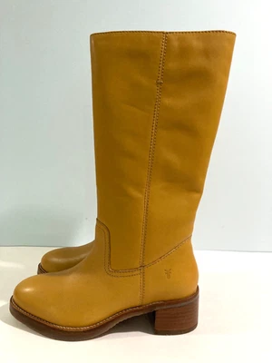 NEW FRYE CAMRYN Tall Pull On Leather Boot Women's Sz 10M Banana - Image 1 of 4