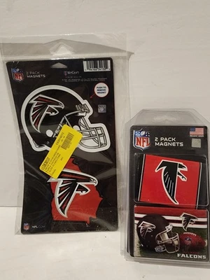 NFL Fútbol Atlanta Falcons 2.25" x 3.25" Troquelado 2 Pack Imanes 2 Paquetes Foto 1 de 4