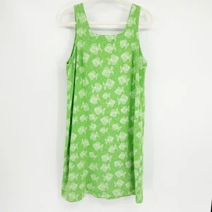 Fresh Produce Damen Vintage 90er Fisch Print Tank Kleid Größe M Baumwolle Made in USA - Bild 1 von 8