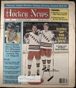 THE HOCKEY NEWS - 04 April 1986 -Featuring M. Dionne, Routsalainnen **READ DESC. - Picture 1 of 1