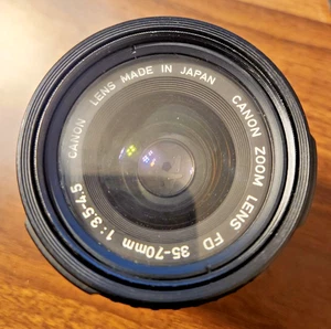 Canon Zoom Lens FD 35-70mm 1:3.5-4.5 – Classic FD Mount Zoom Lens - Picture 1 of 6