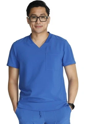 Blusa Médica Para Hombre Cuello en V Costuras Traseras Yugo y Ventilaciones Laterales - CK824A, Talla: XS, Real Foto 1 de 4