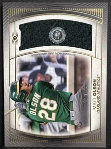 2021 Topps Definitive Collection Matt Olson Jumbo Relic 36/50 #DJR-MO - Foto 1 di 2