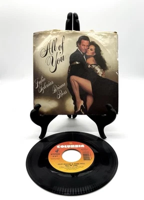 Julio Iglesias & Diana Ross - All Of You 45 RPM Vinyl Single Columbia 1984 Foto 1 de 2