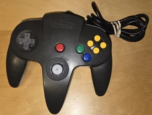 N64 Nintendo OEM 64 Controller Schwarz Nintendo 64 Japan Sehr Gut 4E - Bild 1 von 8