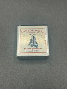 Vintage Tape Measure Consolidated Contracting Company - Picture 1 of 4