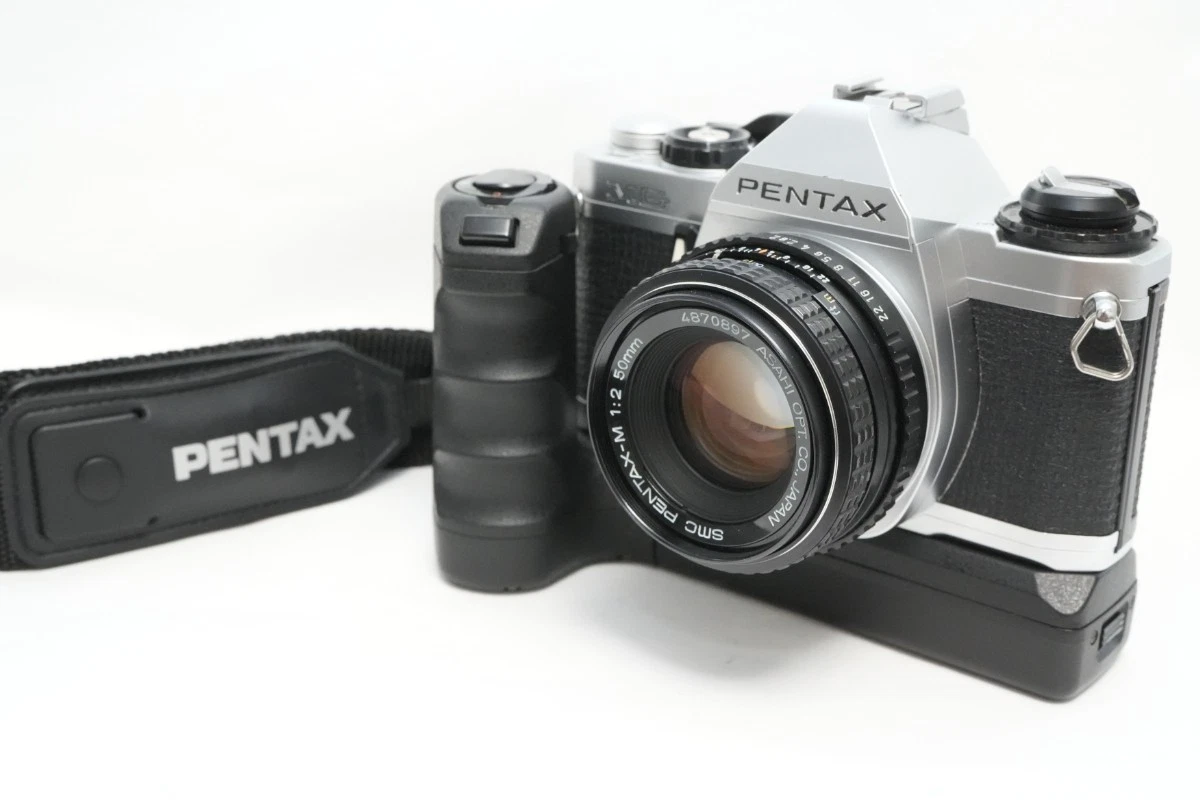 PENTAX MG PENTAX 50mm f/2付き Pentax MG 35mm Film Camera with 50mm Lens - OldCamsByJens
