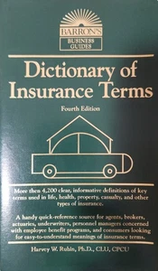Dictionary of Insurance Terms (Barrons Business Guides) - Excellent Condition  - Bild 1 von 2
