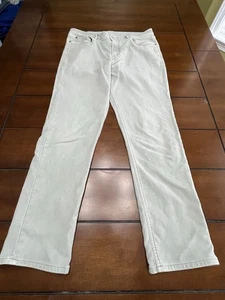 Faherty Hose Herren 33 / 30 Straight Stretch hellgrau 5 Pocket Chino weich - Bild 1 von 8