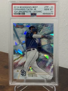 FERNANDO TATIS JR. 2018 BOWMAN'S BEST TOP PROSPECTS RIFRATTORE ATOMICO RC PSA 10 - Foto 1 di 2