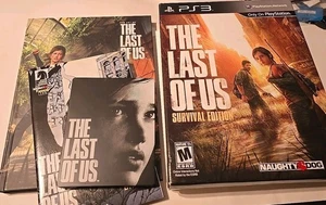 The Last Of Us Survival Edition PS3 Playstation 3 Steelbook Comic Art Book CLEAN - Picture 1 of 9