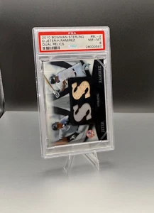 2010 Bowman Sterling Derek Jeter/Ramirez Dual Relic /199 G-Used PSA 8 (1 HIGHER) - Picture 1 of 3