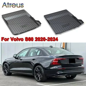 Alfombrillas maletero trasero revestimiento carga todo tipo de clima negras para Volvo S60 2020-2024 - Imagen 1 de 12