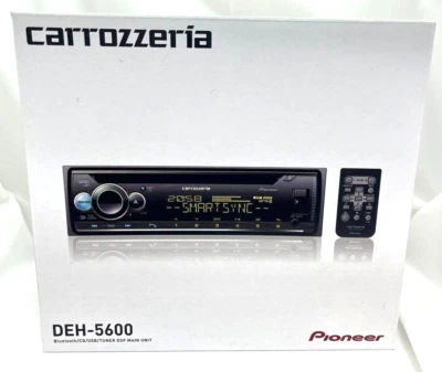 Pioneer Carrozzeria DEH-5600 1DIN Car Audio CD Bluetooth USB AUX DSP From Japan - Image 1 of 4