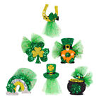  6 Pcs Sequins Child Hair Flower Clips Party Clovers Hairpin