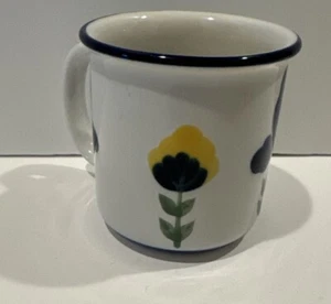 Dansk "San Nicolo" Mug Blue & Yellow Flowers - Picture 1 of 6