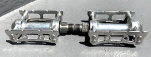 Nice MKS SYLVAN (Mikashima) Bicycle Track Pedals Silver No.37 - Picture 1 of 6