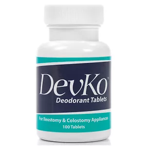 Devko Ostomy Deodorant 100 Tablets - Newest Expiration - Picture 1 of 1