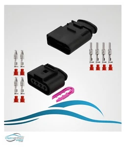 Buchse + Stecker 4-polig Reparatursatz 1J0973724 1J0973824 für VW AUDI JPT Crimp - Bild 1 von 1