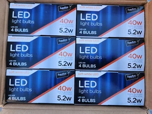 (24 Bulbs) Signature SELECT Bulb Led 40w G25 Globe White - Picture 1 of 5