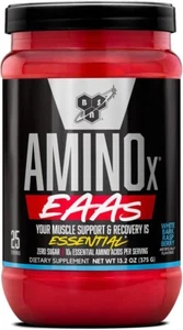 BSN AMINO X EAAs Essential Amino Recovery WHITE BARK RASPBERRY Energy 25 Serving - Picture 1 of 7