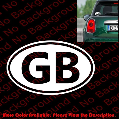 GB Great Britain Car Window Vinyl Die Cut Decal Sticker Fits Mini Cooper MN003