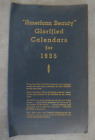 SALESMENS SAMPLE AMERICAN BEAUTY CALENDARS 1935 - TWO 10&quot; X 17&quot; CALENDARS EUC