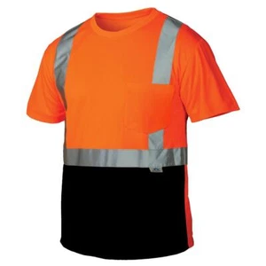 Camiseta de alta visibilidad clase 2 HI VIS reflectante trabajo en carretera construcción seguridad - Imagen 1 de 4