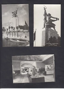 Postal de 3 fotos, Exposición Pabellón Internacional de la URSS, París 1937, H. Sarian - Imagen 1 de 2
