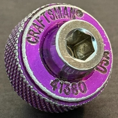 Vintage Sears Craftsman USA 41380 Thumb Finger Bit Driver 1/4” PURPLE Spinner 📦 - Image 1 of 4
