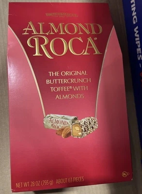 New Brown & Haley Almond Roca Buttercrunch Toffee - 28 Oz (~63 Pieces) Snack - Image 1 of 4