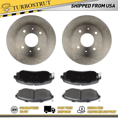 Kit de pastillas de freno rotores de freno delanteros OE para Hyundai Elantra 1998 1,8 L Foto 1 de 4