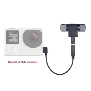 Stereo Microphone + USB Mic Adapter Cable for Hero 3 3+ 4 Action - Picture 1 of 7